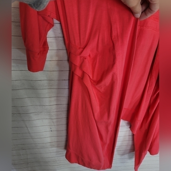 LULULEMON Namaste Wrap Cardigan in Coral Pink, sz 4 - Picture 10 of 12